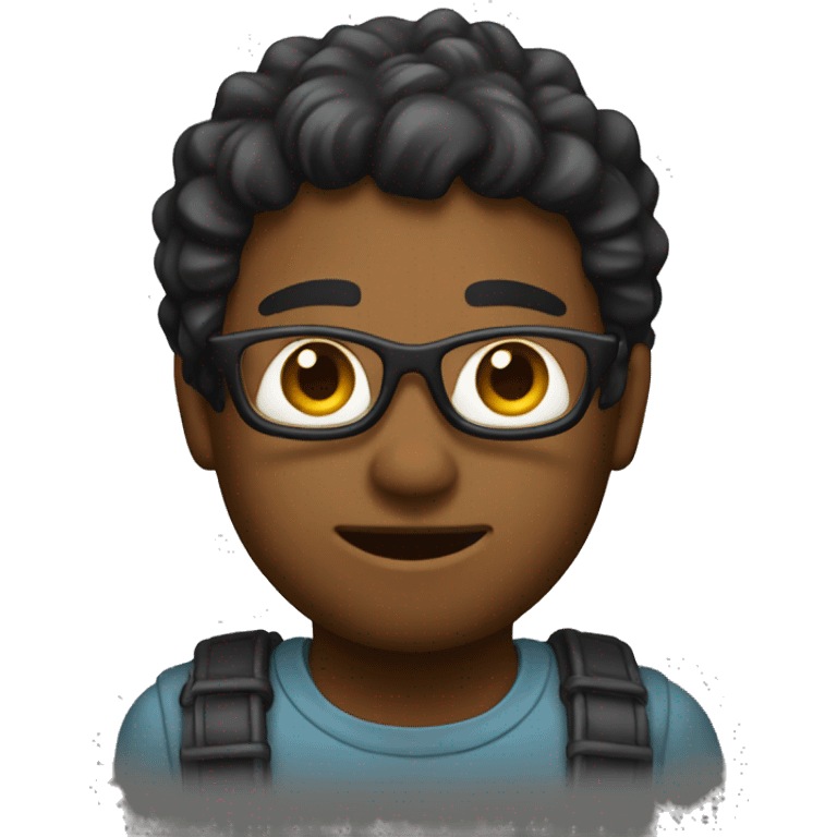 developer with black h emoji