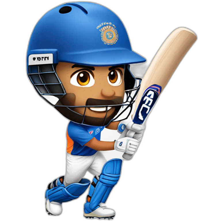 Rohit sharma CRICKETER WITH BAT emoji