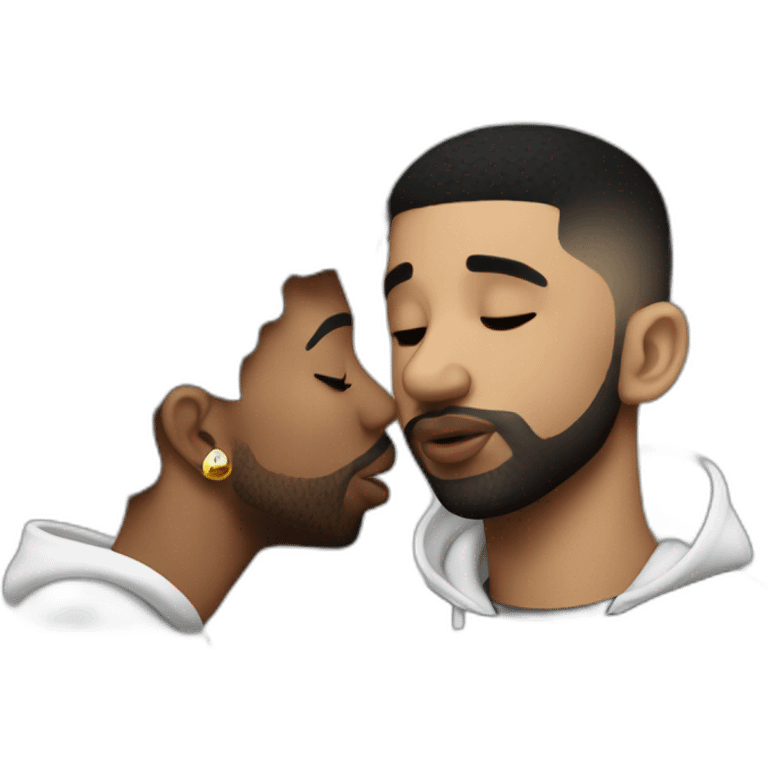 drake kissing 21 savage emoji