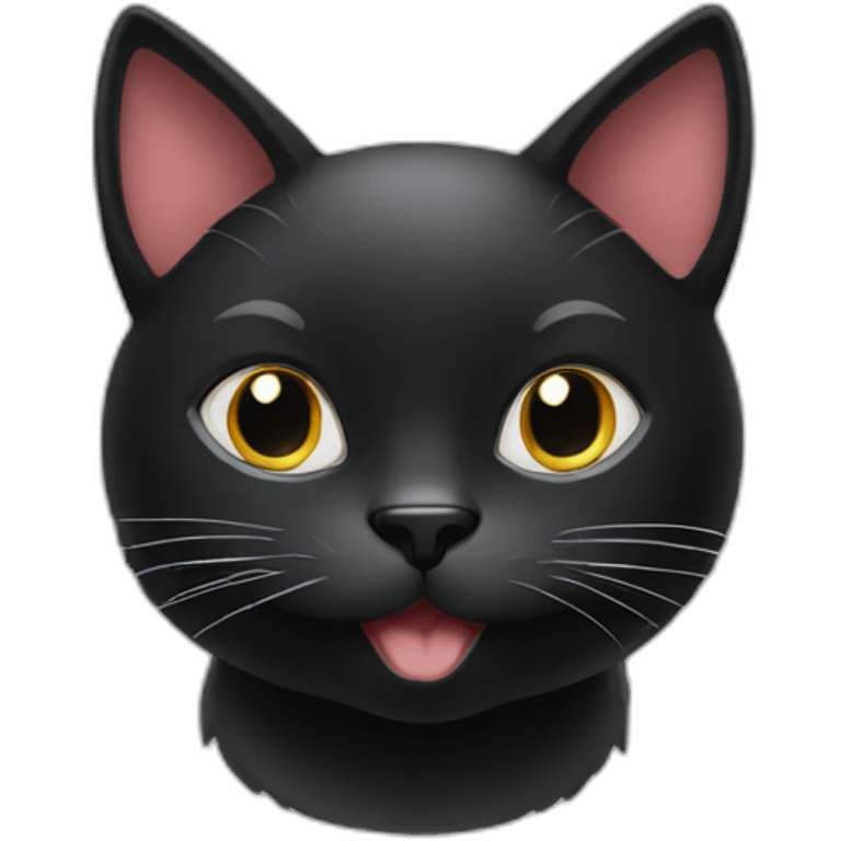 merry christmas black cat emoji