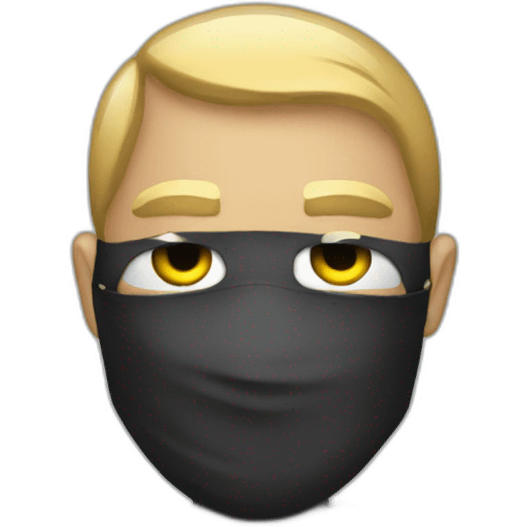 Hacker with mask emoji