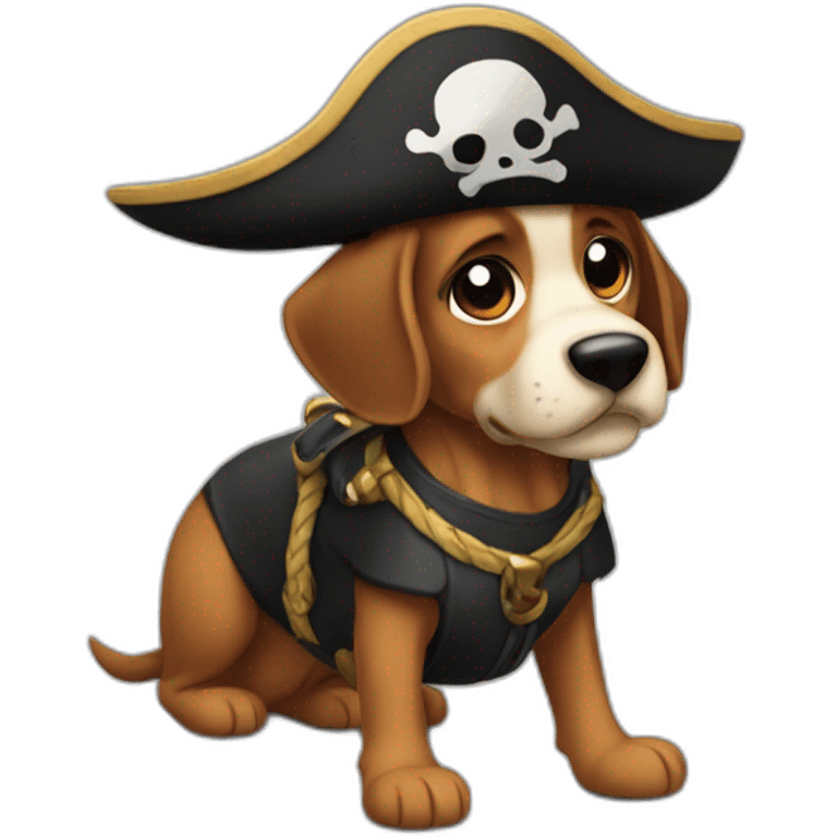 Cachorro pirata emoji