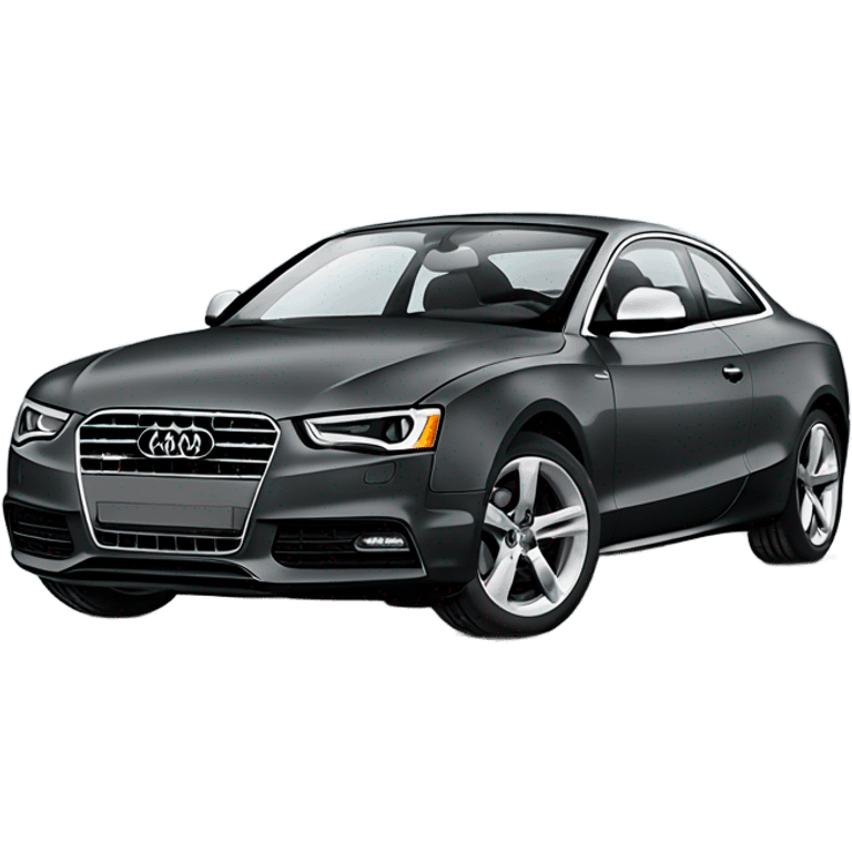 Slate colored audi a5 emoji