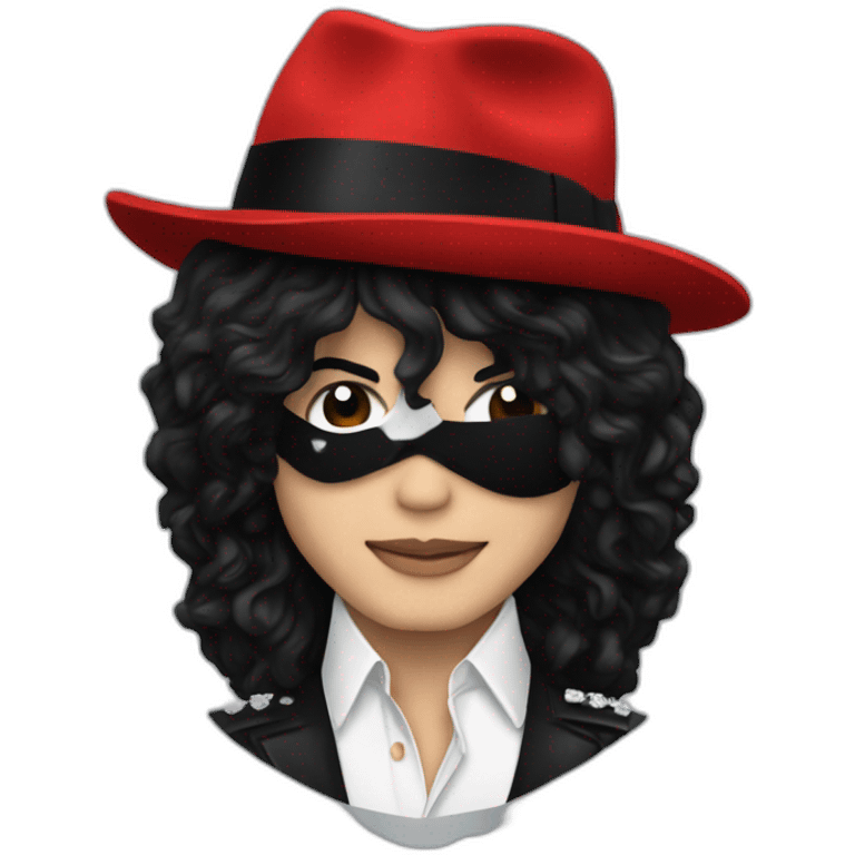 Michael jackson con nariz roja emoji