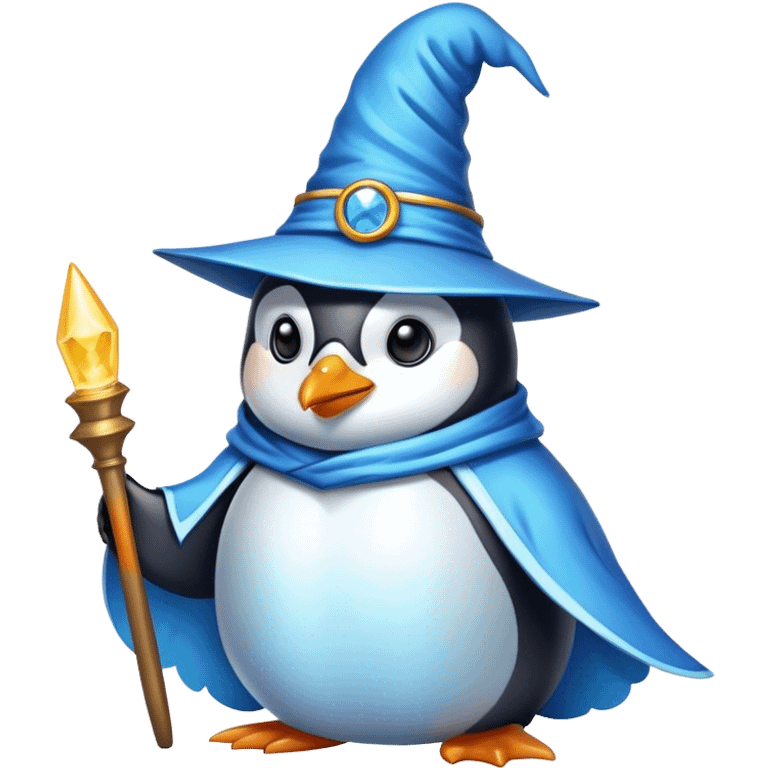 Penguin Wizard emoji