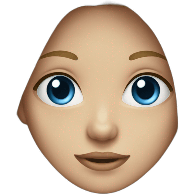 Girl-blue - eyes- long - hair - br emoji