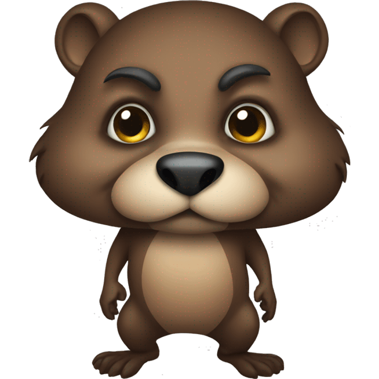 evil beaver emoji