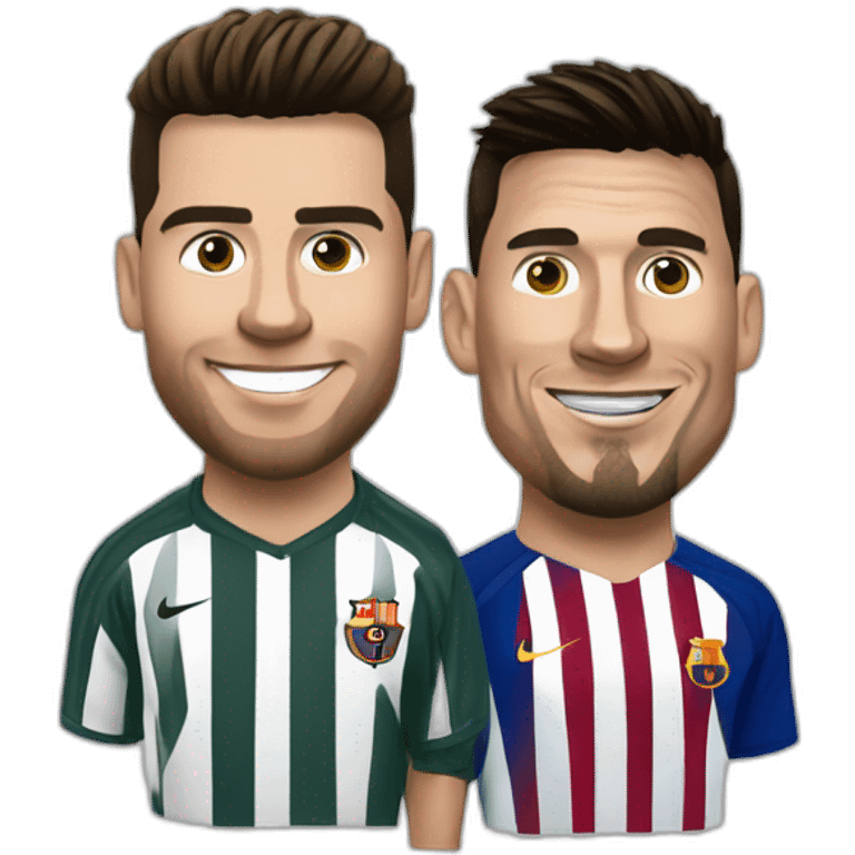 Ronaldo et Messi emoji