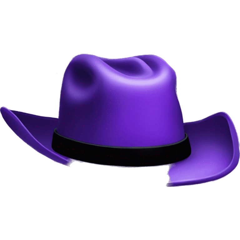 Purple cowboy hat emoji