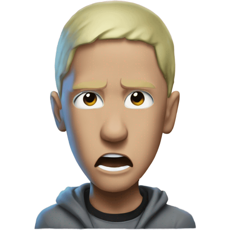 Eminem crying in the galaxy emoji