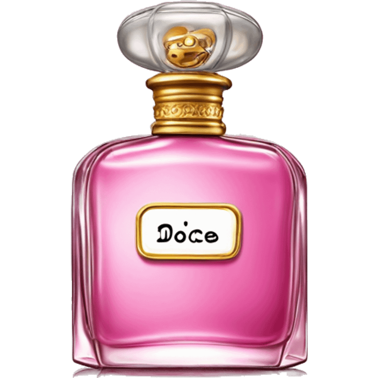 Perfume bottle of dolce and gabana imperatrice emoji