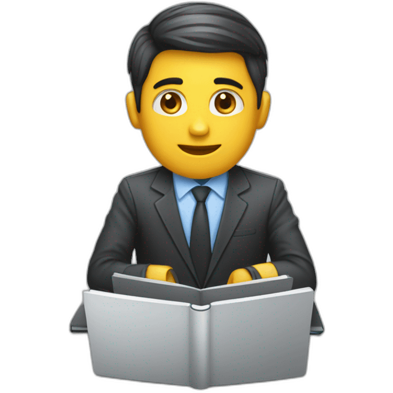 usando notebook linkedin emoji