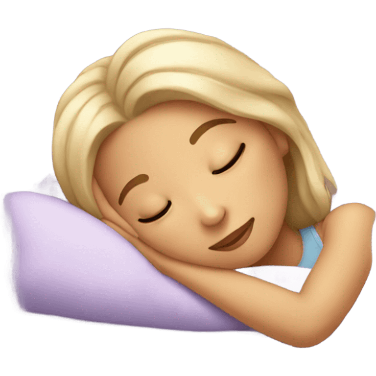 Sleeping pretty girl  emoji