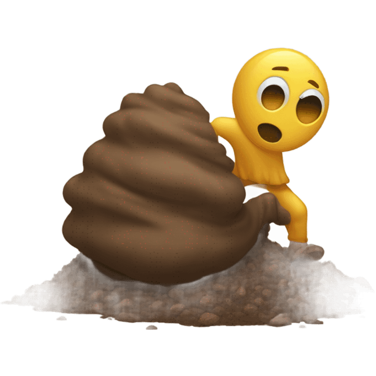 poop uphill emoji