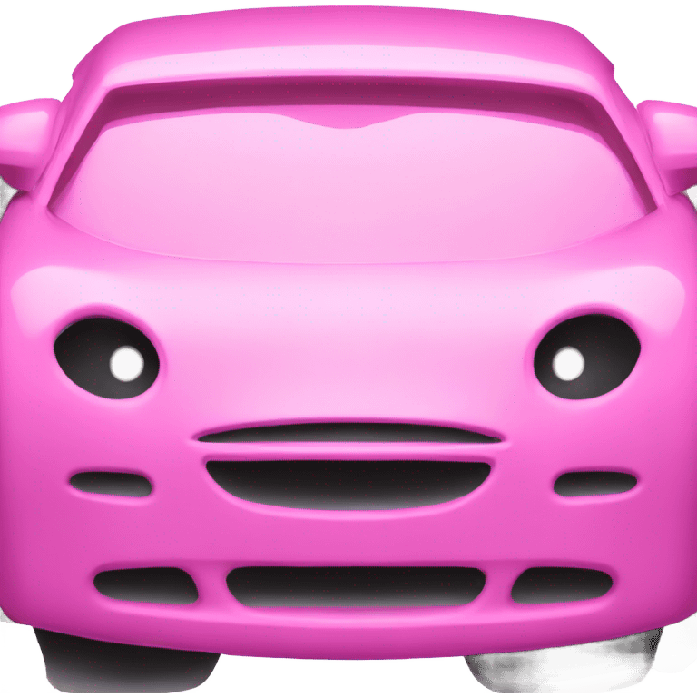 Auto de Fórmula 1 color rosa emoji