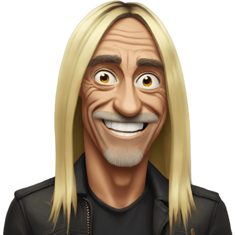 iggy pop smiling emoji