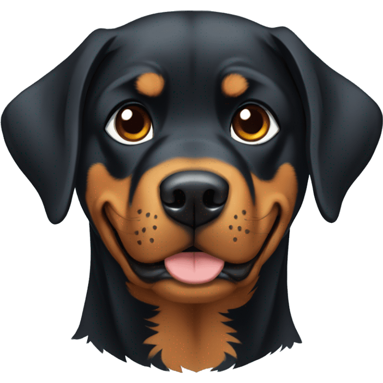 rottweiler a rir emoji