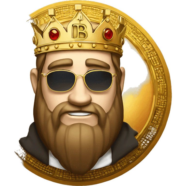 bitcoin king, bitcoin logo emoji