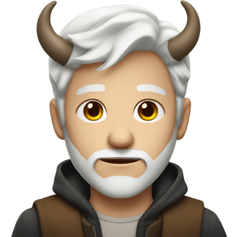 white-haired boy with horns emoji