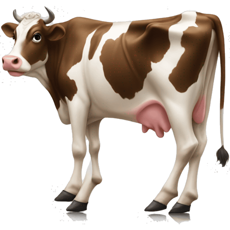 Cow wearing heels emoji