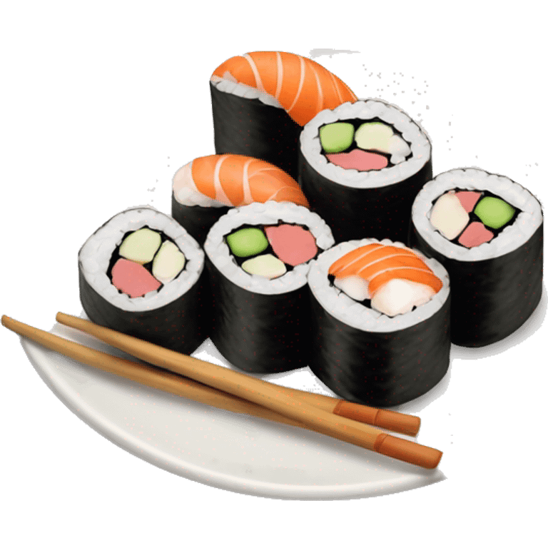 Sushi’s on plate emoji