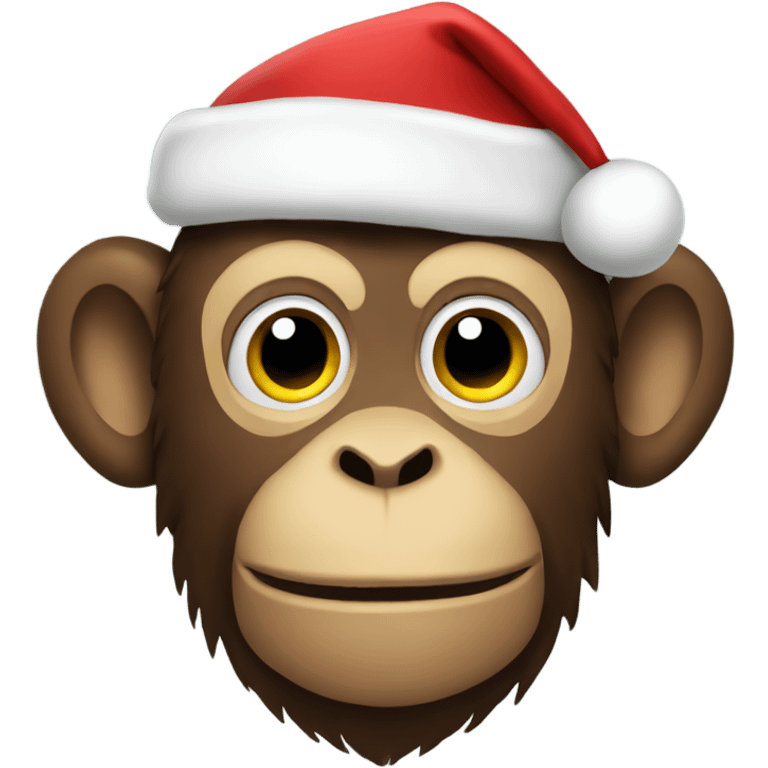 santa monkey emoji