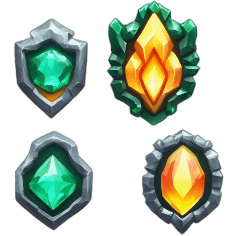 Pixel Battle Badge Winter Diamond Obsidian Emerald Flame Shiny Glow Reward Legendary Unique Epic Mystery emoji