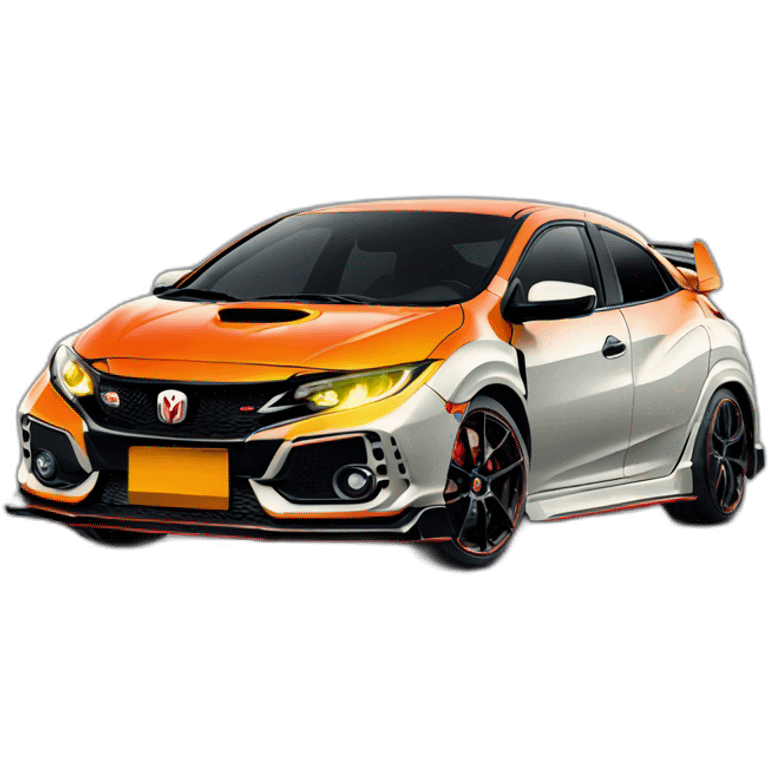 orange civic type r emoji