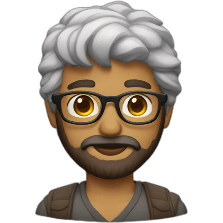 andino,gafas y barba emoji