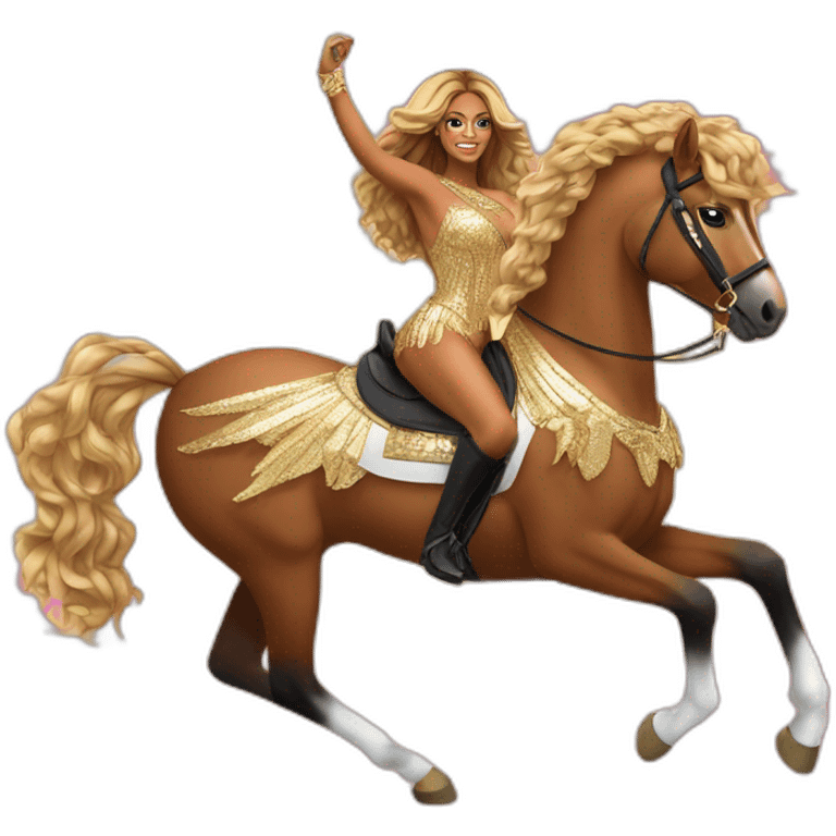 Beyonce renaissance disco horse emoji