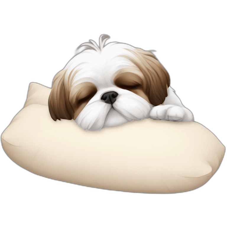 Shih tzu sleeping ZZZ emoji