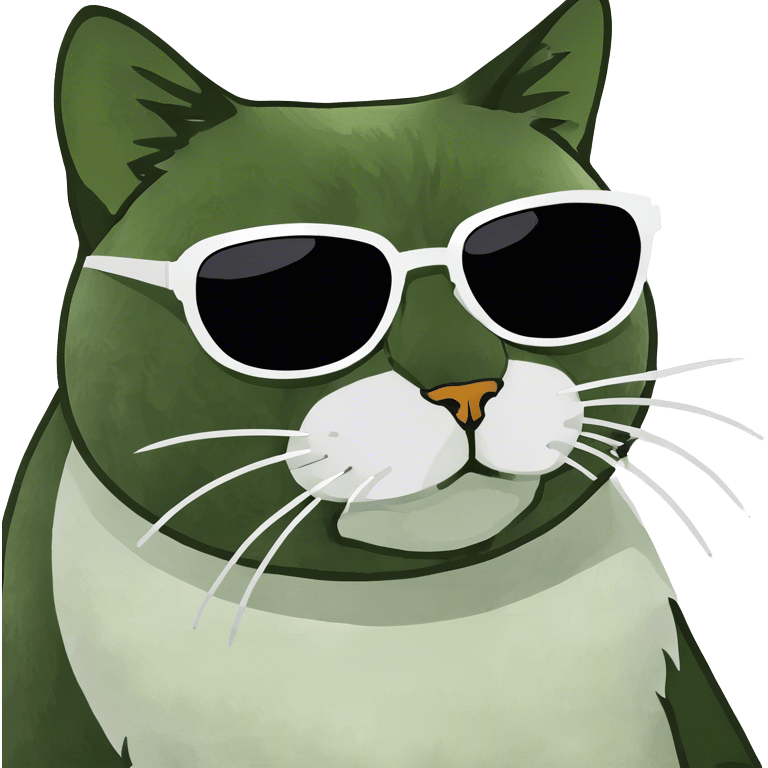 Cat with sunglasses emoji