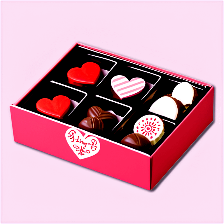 valentines chocolate box emoji