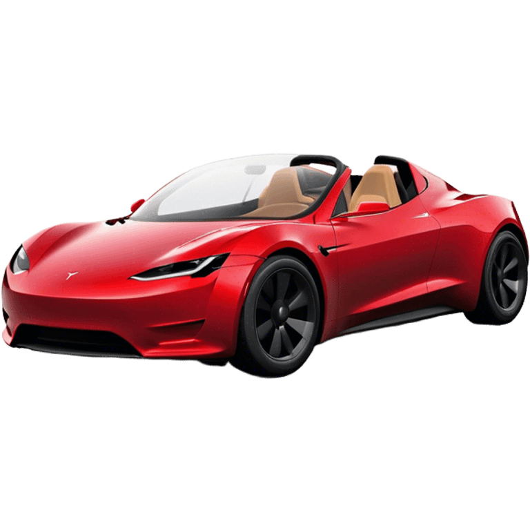 Tesla Roadster - Tesla (Model Year: 2020) (Iconic colour: Dark Red) emoji