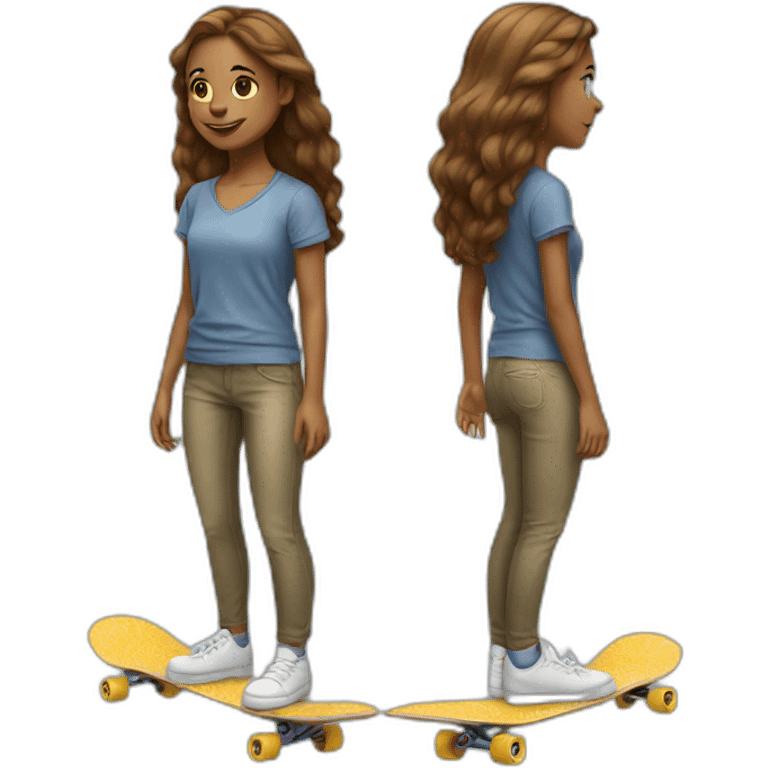 girl on skateboard emoji