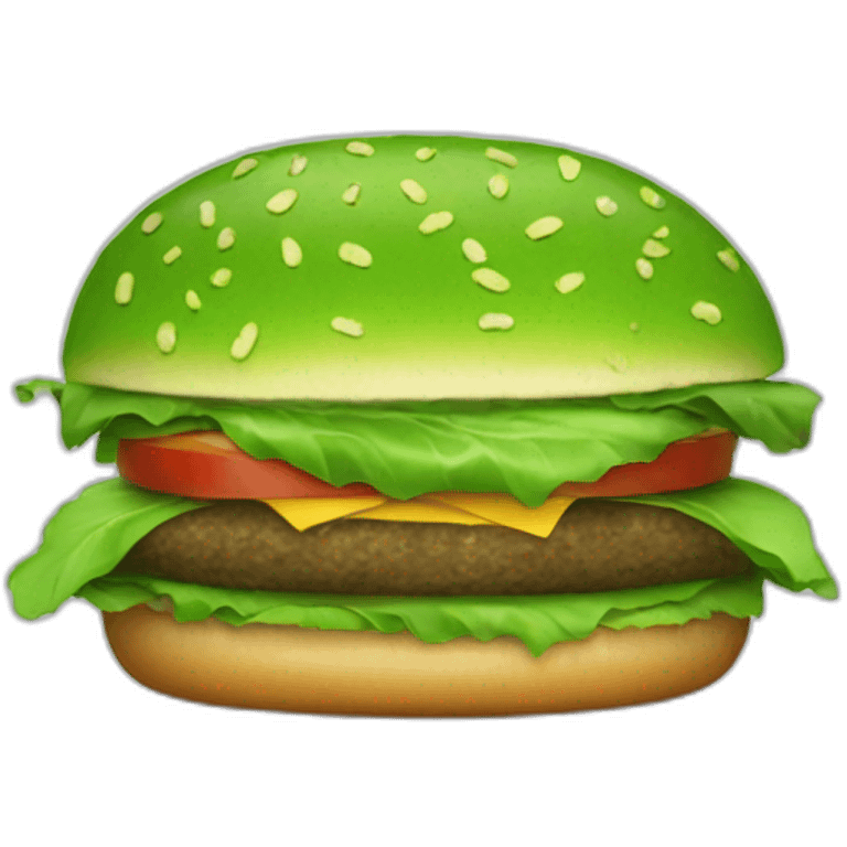 green burger emoji