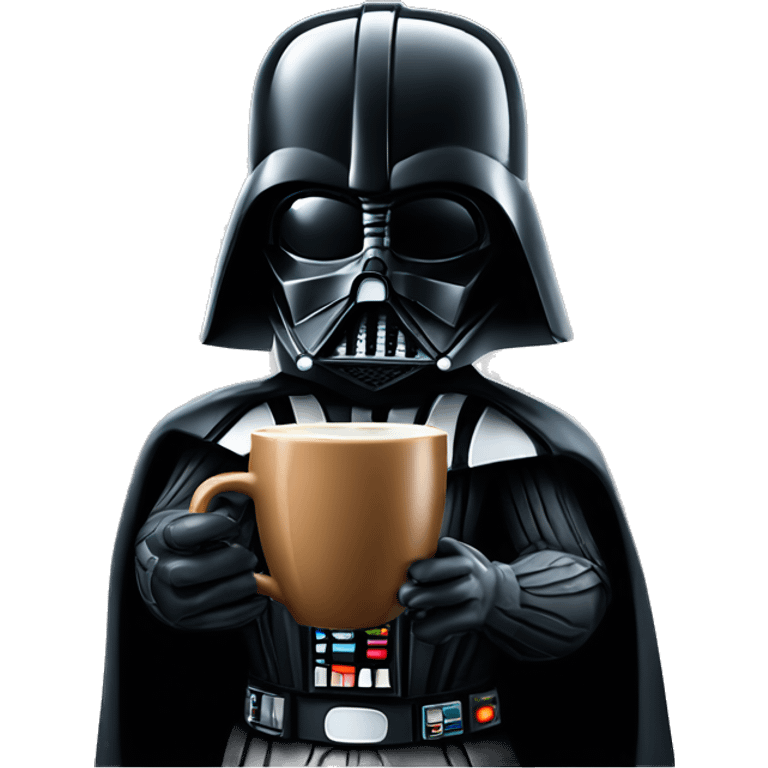 darth vader spitting coffee emoji