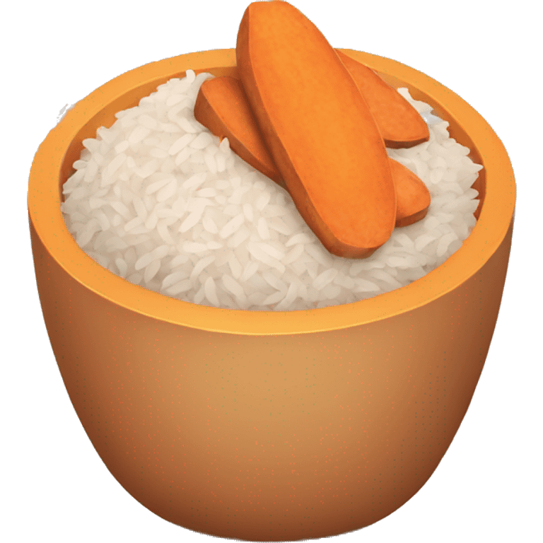 rice with sweetpotato emoji