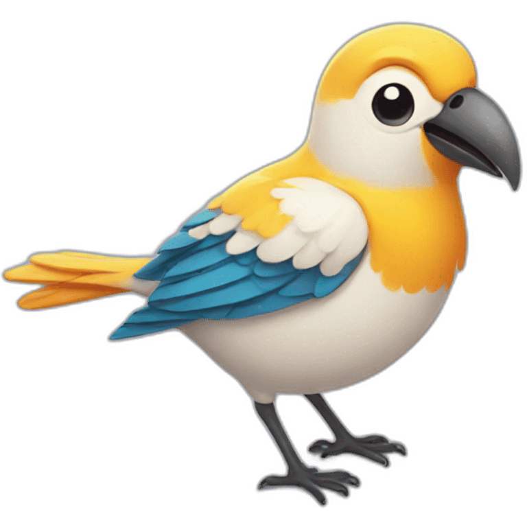 cheerful bird emoji