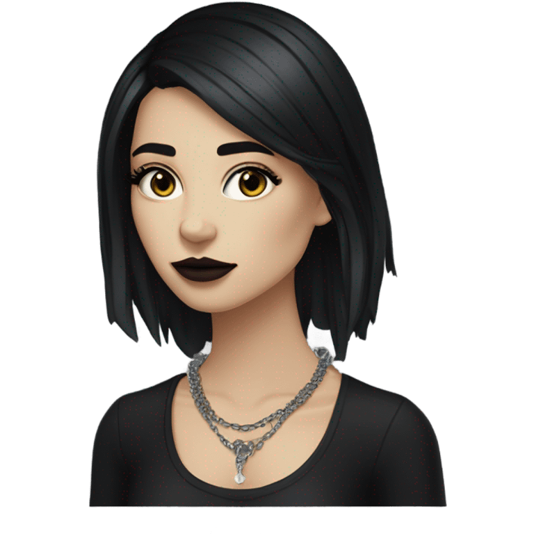 Goth chick emoji