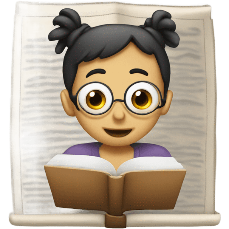 Kindle reading emoji