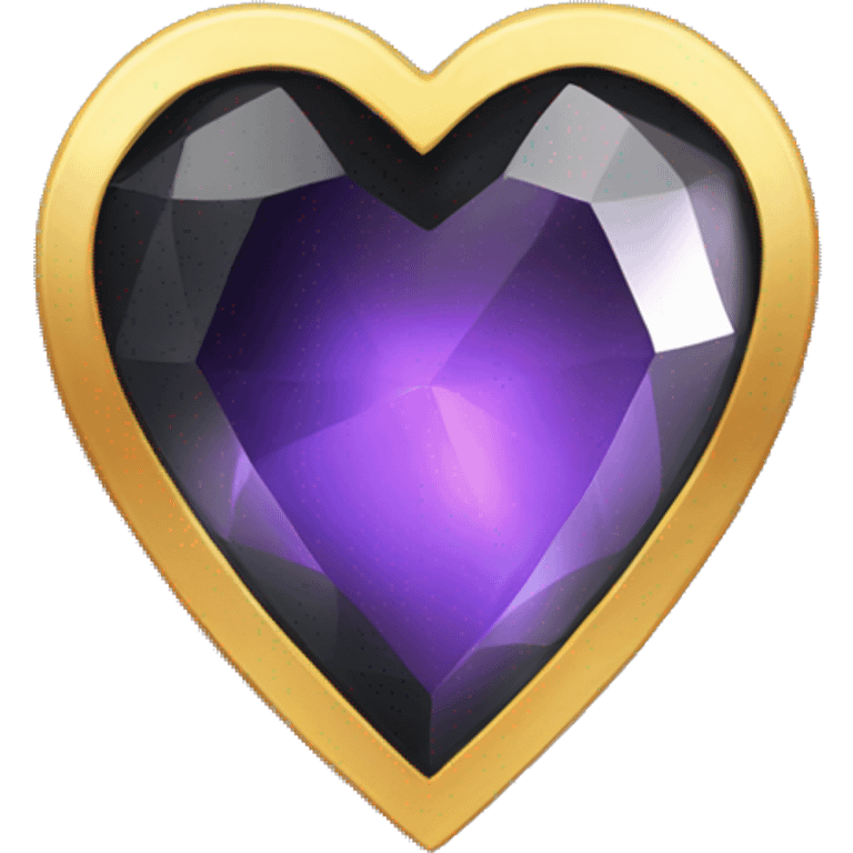 Black gem heart emoji