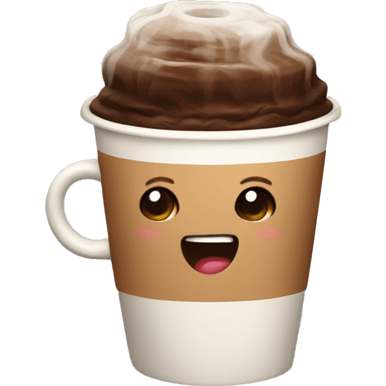 Cute coffee emoji