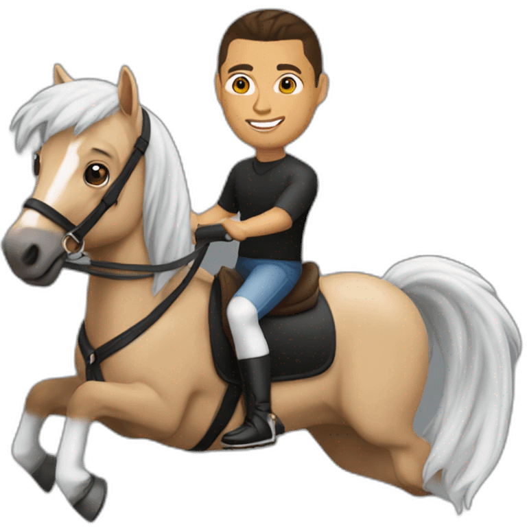 Ronaldo sur un cheval emoji