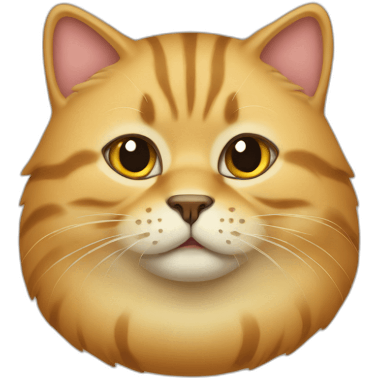 Fat golden Gila cat emoji