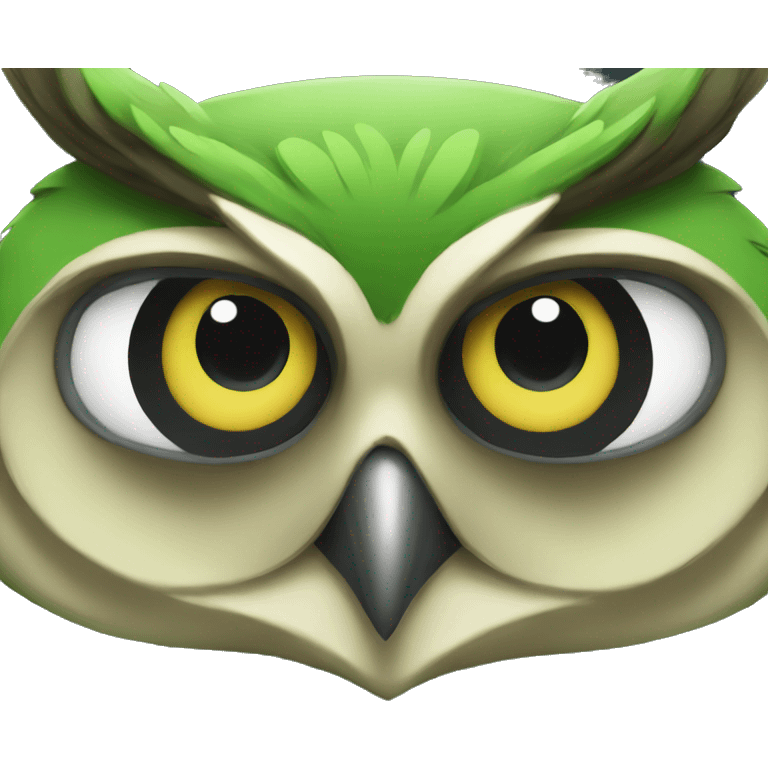 green owl  emoji