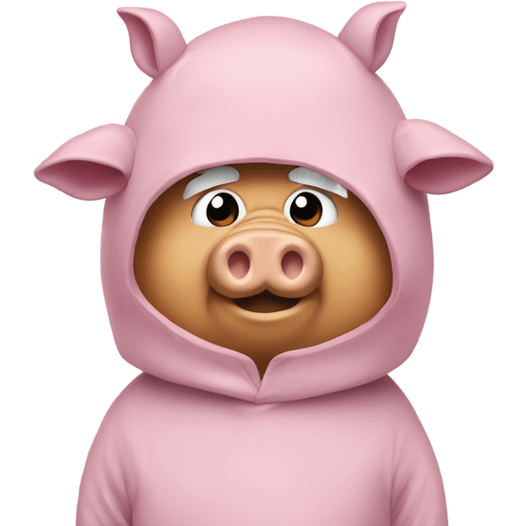 Donald trump in a pig costume  emoji