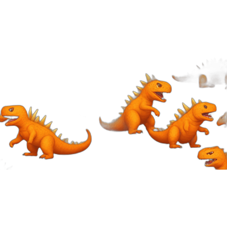 Orange Godzilla emoji