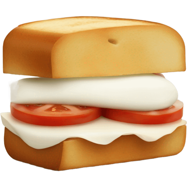 Mozzarella and tomato sandwich emoji