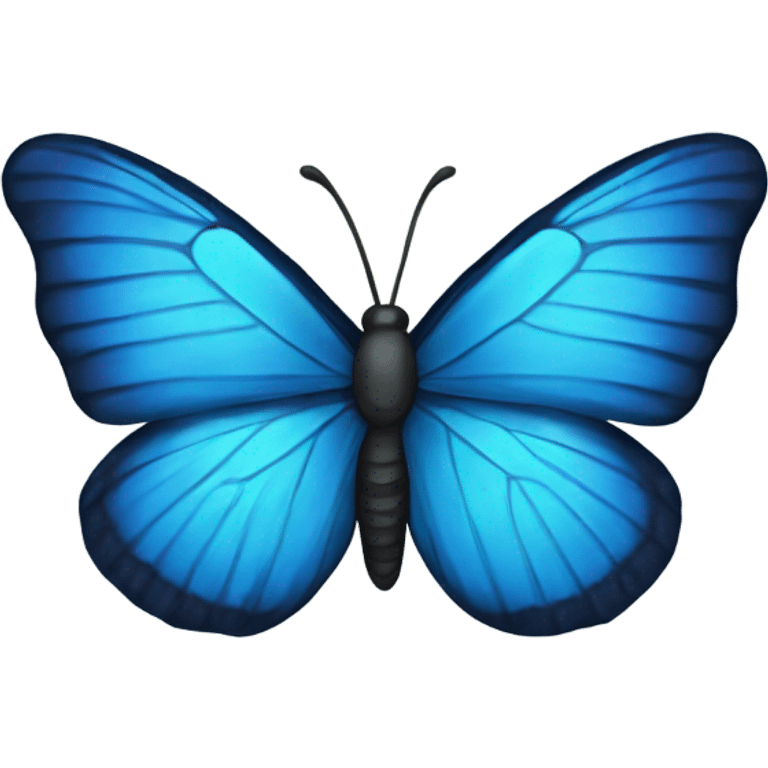 blue butterfly emoji